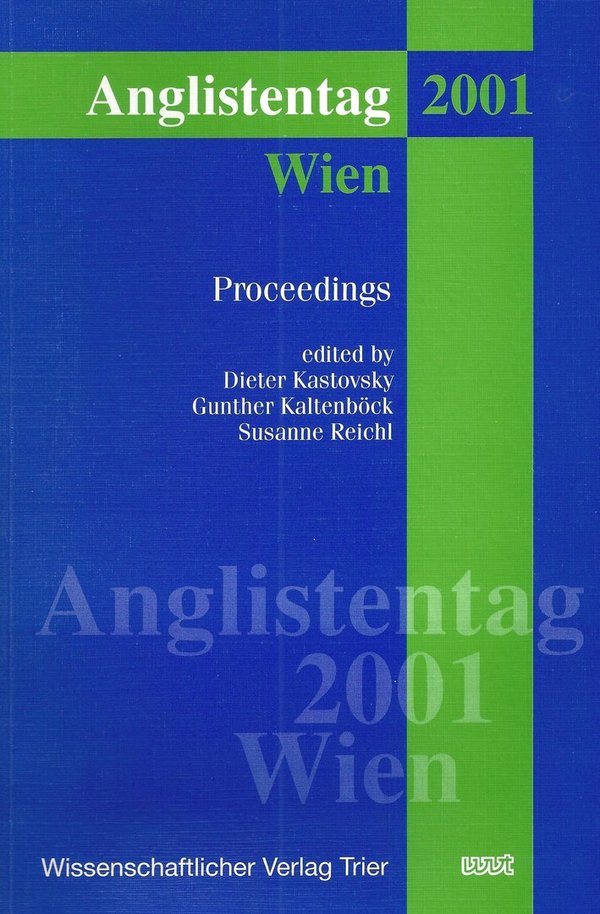 Anglistentag 2001 Wien